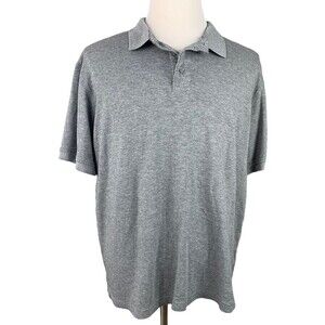 Royal Class Polo Shirt Men XL Short Sleeve Gray Pima Cotton/Viscose Soft